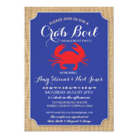 Crab Boil Party Invitations Announcements Zazzle Au