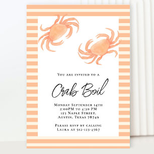 Crab Boil Party Invitation