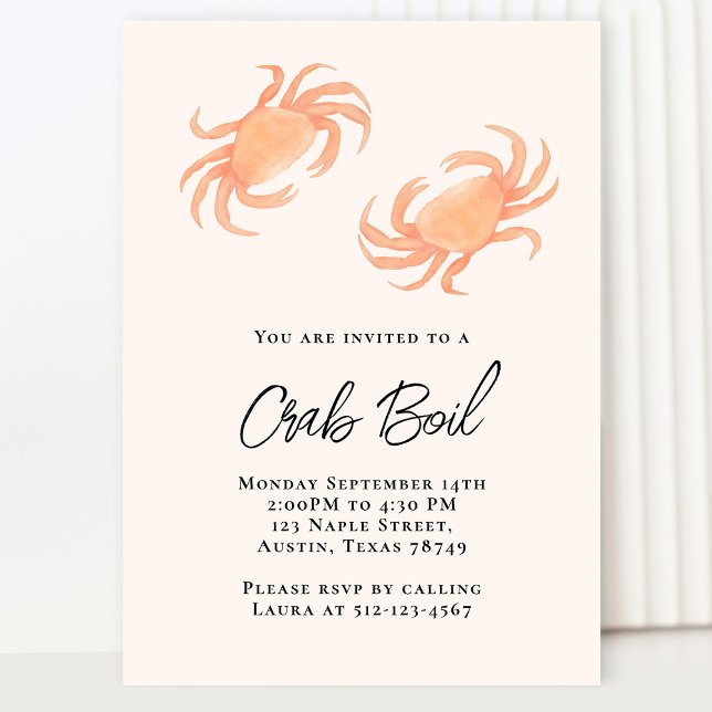 Crab Boil Party Invitation (Creator Uploaded)