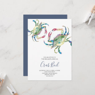Crab Boil Summer Party Invitation