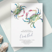 Crab Boil Summer Party Invitation