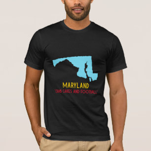 "Crab Cakes and Football" Maryland State T-Shirt