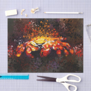 Crab Coastal Beach Cancer Nautical Decoupage Tissue Paper