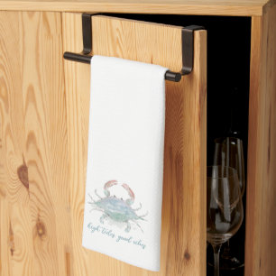 Crab Coastal Kitchen Tea Towel