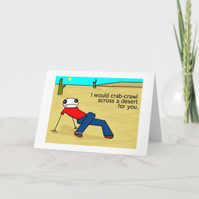 Crab Crawl Greeting Card (Front)