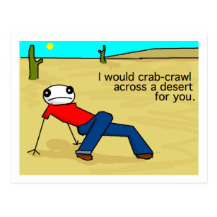 Crab Crawl Postcard