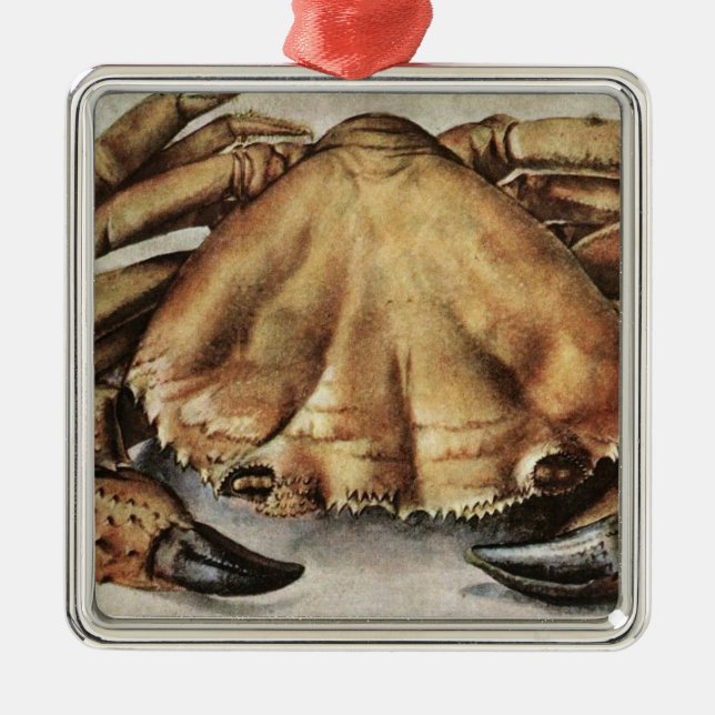 Crab (Creature Under the Sea) (by Albrecht Durer) Metal Ornament (Front)