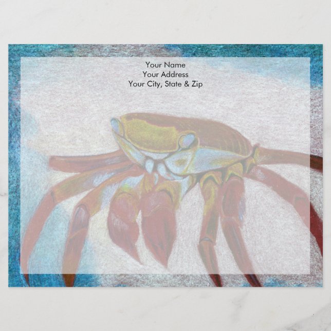 Crab Custom Letterhead (Front)