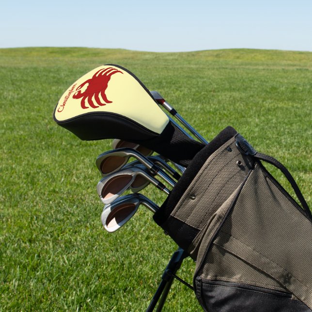 Crab Design Golf Head Cover (In Situ)