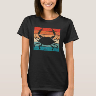 Crab Distressed Retro Vintage Colours T-Shirt