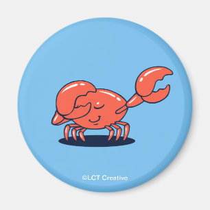 Crab Doing The Dab Magnet