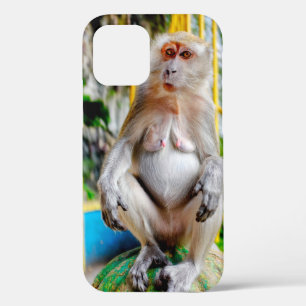 Crab-eating macaque iPhone 12 pro case