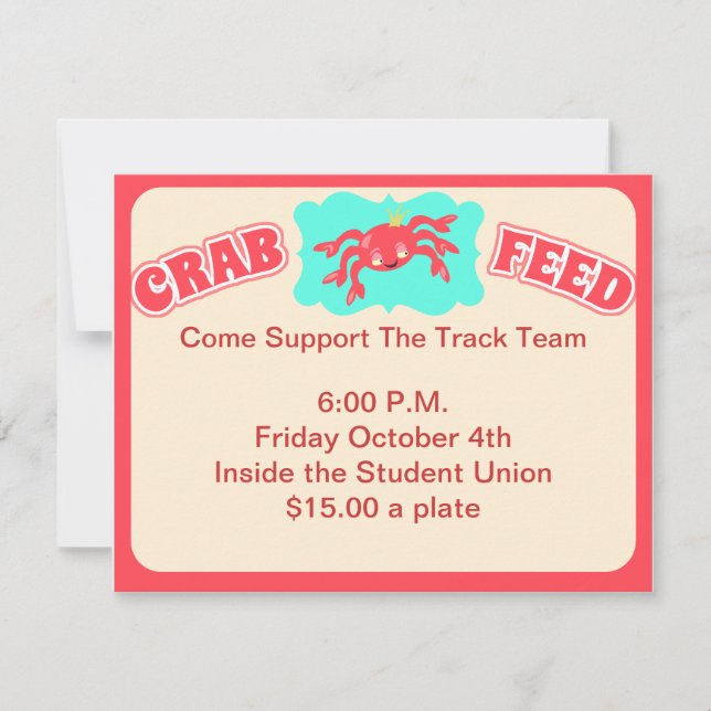 Crab Feed Invite (Front)