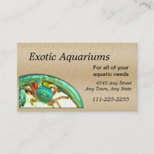 Crab Fish or Aquarium Business Card