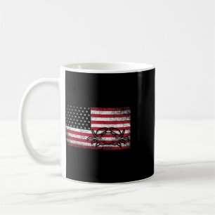 Crab Fisherman American Flag 4th Of July T Shirt C Coffee Mug