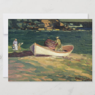 Crab Fisherman in Cape Elizabeth, Maine Card