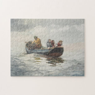 Crab Fishing (by Winslow Homer) Jigsaw Puzzle