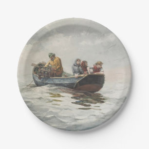 Crab Fishing (by Winslow Homer) Paper Plate