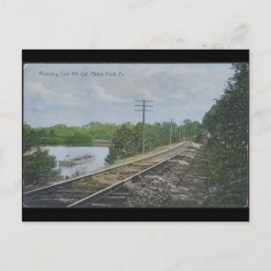 Crab Hill Cut Parker Ford PA Vintage Holiday Postcard