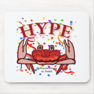 Crab Hype,  MeWarriorWoman on Twitch Mouse Pad