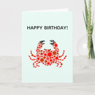 Crab In Dots Card