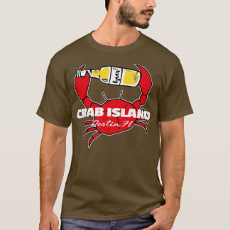 Crab Island Destin FL Party Sandbar Souvenir  T-Shirt