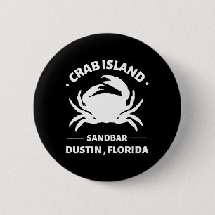 crab island sandbar florida 6 cm round badge