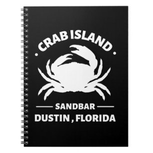 crab island sandbar florida notebook