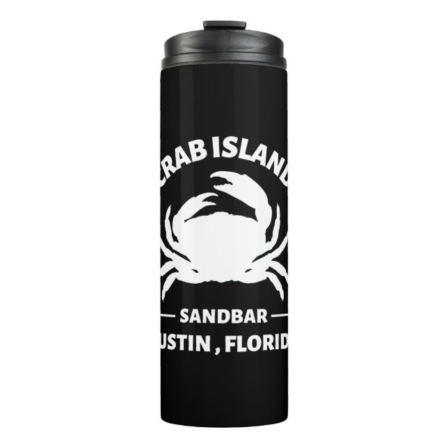 crab island sandbar florida thermal tumbler (Front)