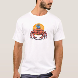 Crab Kingdom Guardian Fantasy Illustration Soft Co T-Shirt