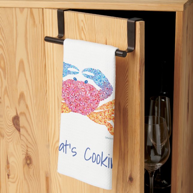 Crab Kitchen Towel (Thirds Fold)