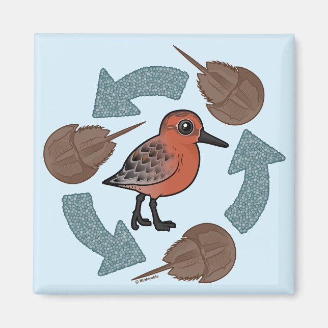 Crab-Knot Cycle Magnet (Front)