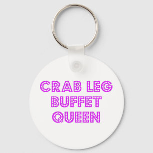 Crab Leg Buffet Queen Key Ring
