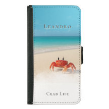 Crab Life – Custom Name Phone Cover