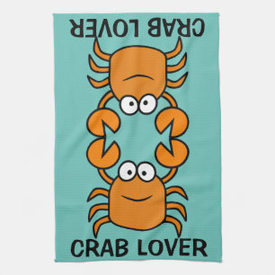 Crab Lover Too Tea Towel