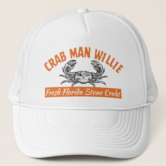 Crab Man Willie - Custom 47 Quality Snap Back Hat (Front)