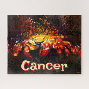 Crab Nautical Coastal Beach Cancer Personalised Jigsaw Puzzle