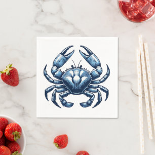 Crab Nautical Paper Napkins