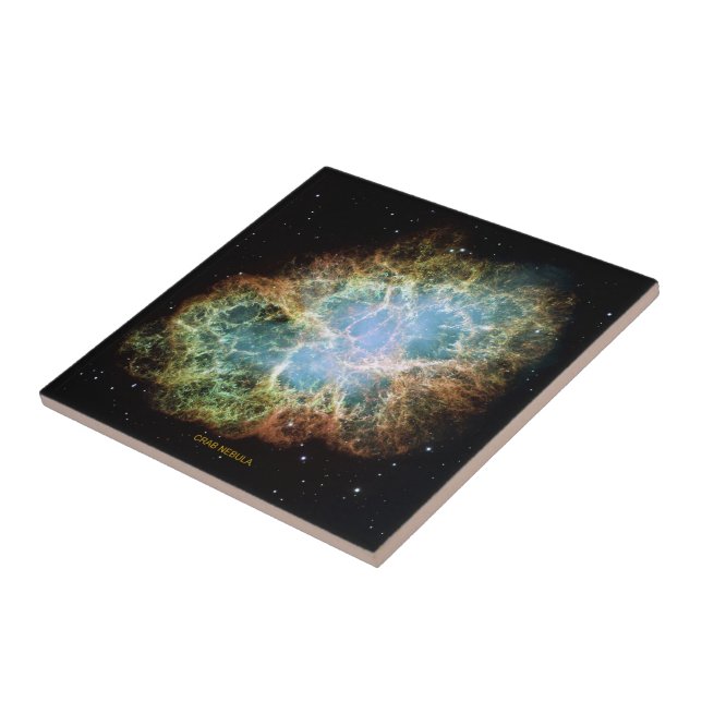 Crab Nebula Ceramic Tile (Side)