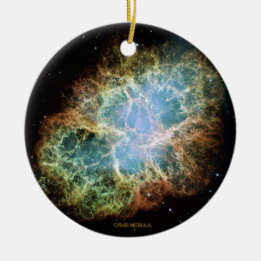 Crab Nebula Ceramic Tree Decoration