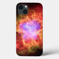 Crab Nebula in Space Via Hubble