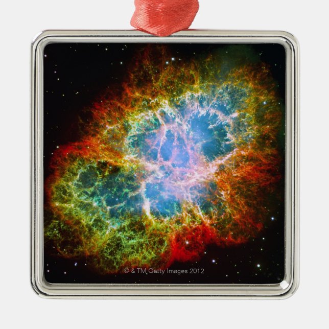 Crab Nebula Metal Ornament (Front)