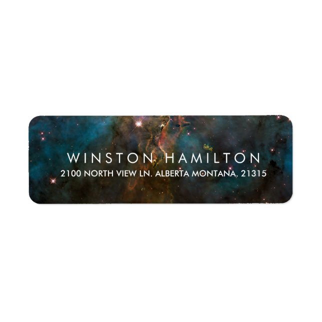 Crab Nebula | Personalised Return Address Label (Front)