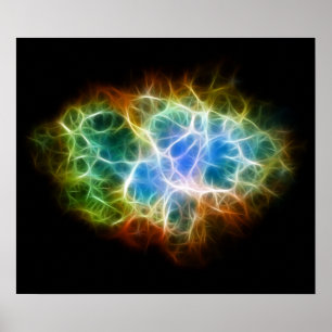 Crab Nebula Star Space Cloud Poster