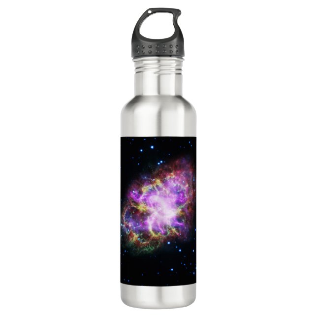 Crab Nebula Supernova Remnant Hubble Composite 710 Ml Water Bottle (Front)