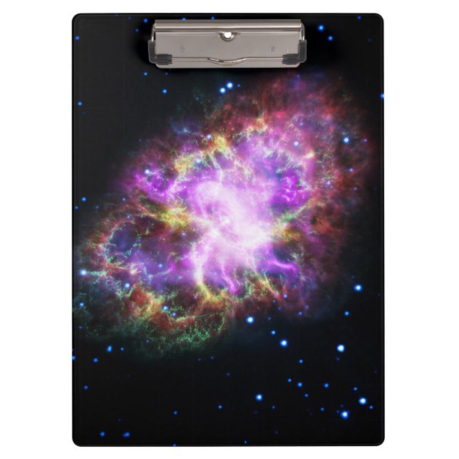 Crab Nebula Supernova Remnant Hubble Composite Clipboard (Front)