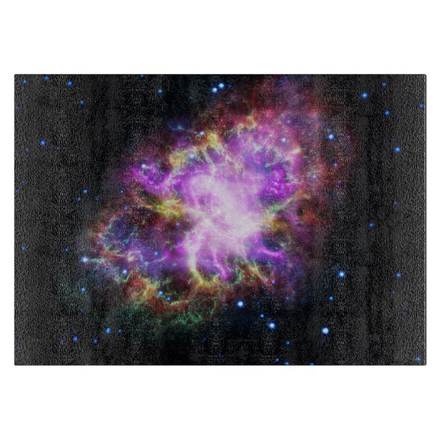 Crab Nebula Supernova Remnant Hubble Composite Cutting Board (Front)