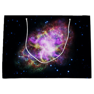 Crab Nebula Supernova Remnant Hubble Composite Large Gift Bag