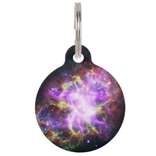 Crab Nebula Supernova Remnant Hubble Composite Pet Tag