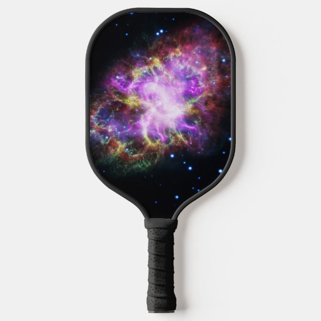 Crab Nebula Supernova Remnant Hubble Composite Pickleball Paddle (Front)